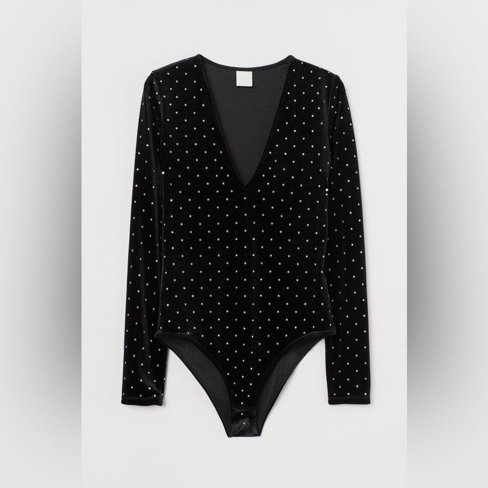 NWT H&M beaded bodysuit Size:M